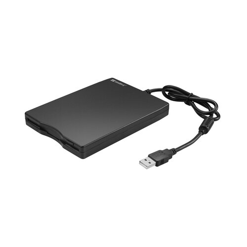 Sandberg FDD Vanjski - USB mini čitač disketa (maloprodaja; USB; USB napajanje; 3,5&amp;quot; za 1,44 disk; crni) Slike