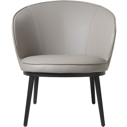 Unique Furniture Sivo-bež fotelj iz umetnega usnja Gain – Cene