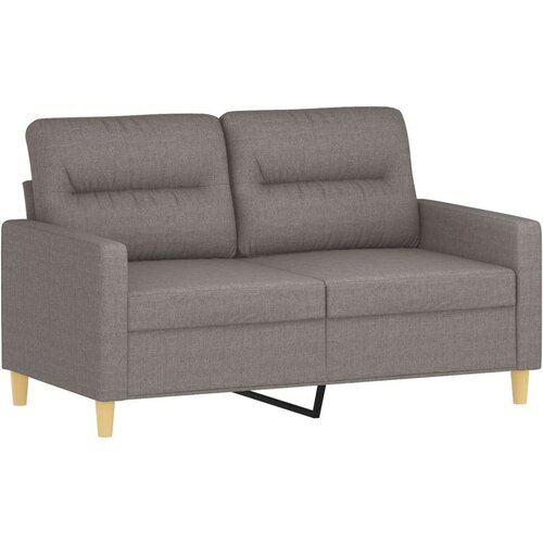  4-dijelni set sofa s jastucima smeđesivi od tkanine Slike