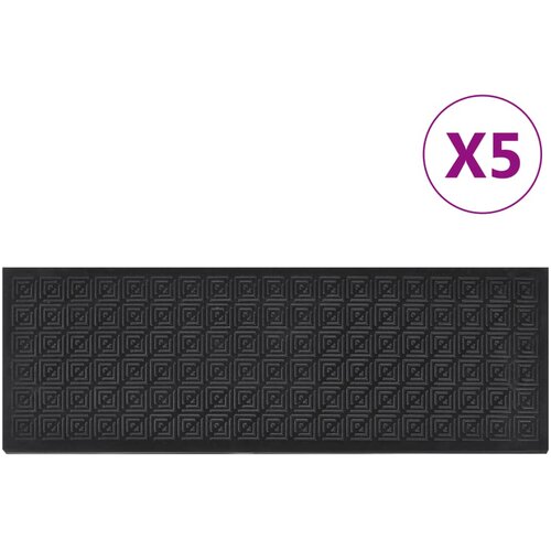 vidaXL Gazišta za stepenice 5 kom 25 x 75 cm gumena Cijene
