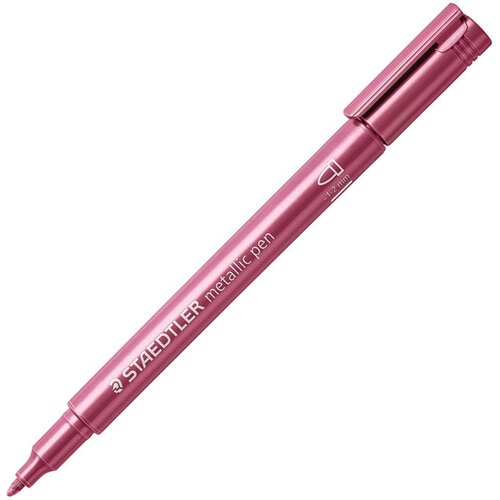  nepermanentni 1-2mm metallic pen staedtler 8323-232 crveni Slike