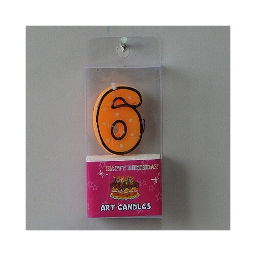  Svećica BROJ 6 visina9cm Cene