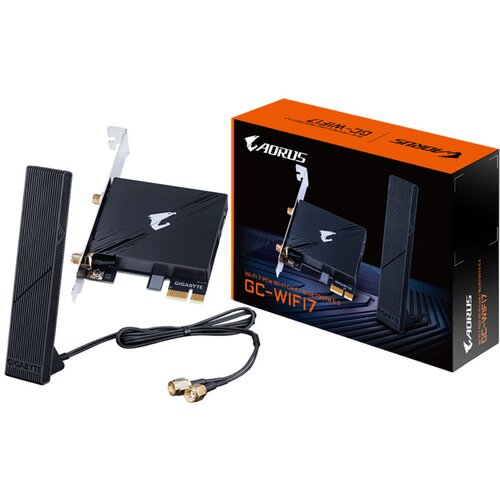 Gigabyte GC-WIFI7 Wi-Fi 7 PCIe WI-FI Card, Bluetooth 5.3 Cijene
