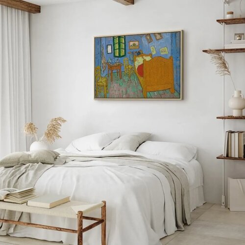  Slika - Vincent van Gogh &amp;ndash; Bedroom in Arles 120x80 U prirodnom drvenom okviru Slike