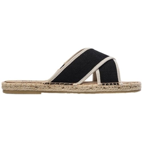 PAEZ Sandals Crossed W - Linen Black Crna Slike