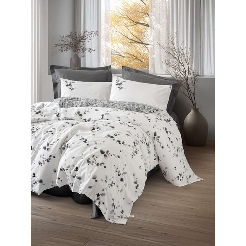 Lessentiel Maison Set posteljina, Elaria 160 x 220 cm, Antracit Slike