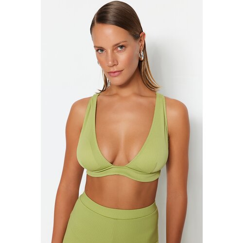 Trendyol bikini top - green - plain Slike