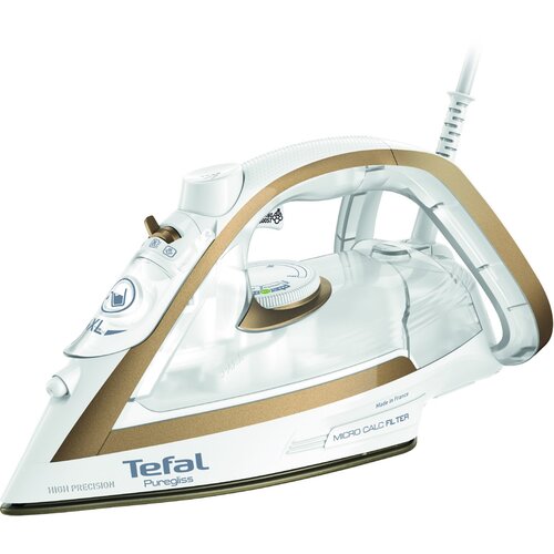 Tefal Puregliss FV8042 Dry &amp;amp; Steam iron Durilium AirGlide Autoclean soleplate 3000 W Bronze, White Slike