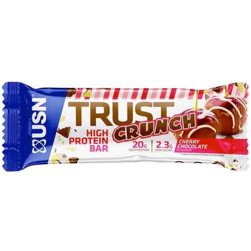 USN trust crunch bar 60g chocolate + cherry Cene