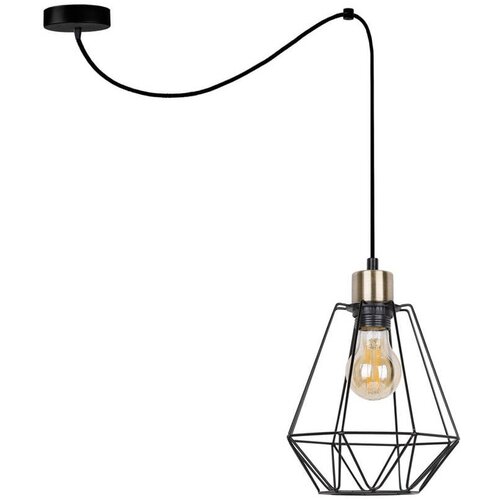 Candellux Lighting Crna metalna viseća lampa 100x19 cm Primo - Cijene