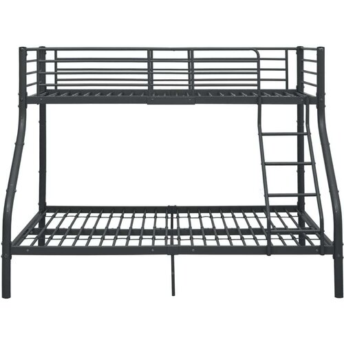 VidaXL okvir za krevet na kat crni metalni 140 x 200 / 90 x 200 cm Slike