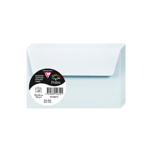 Clairefontaine kuverte Pollen 90x140mm 120gr blue 1/20 Cijene