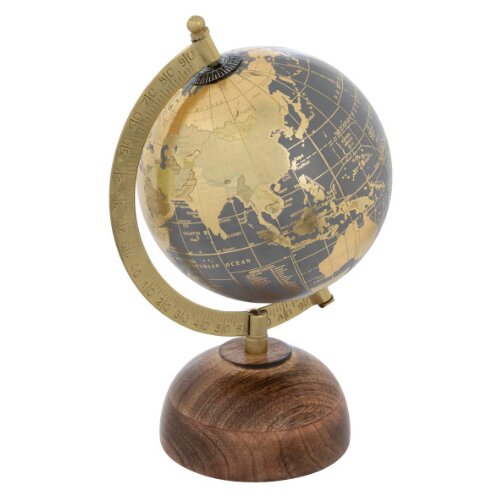 Atmosphera Globus Afonso 15x12,5x22,5 cm metal drvo (206221) Cene