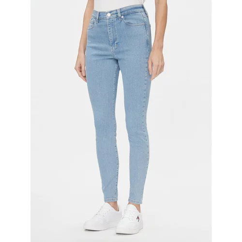 Tommy Jeans Jeans hlače Sylvia DW0DW17110 Modra Skinny Fit