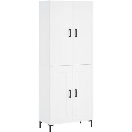 vidaXL Visoka omara bela 69,5x34x180 cm inženirski les, (20818905) Cene
