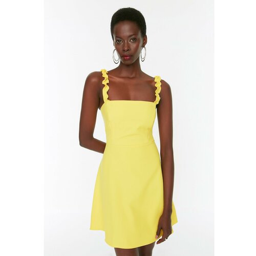 Trendyol Yellow Strap Dress Slike