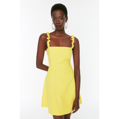 Trendyol Yellow Strap Dress Slike