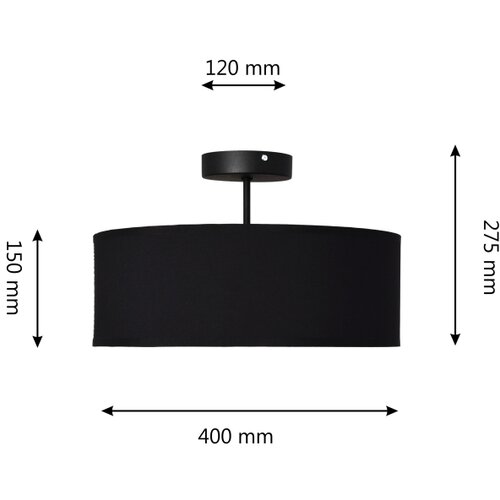  Luster na &amp;scaron;ipci ALBA 3xE27/15W/230V crna Slike