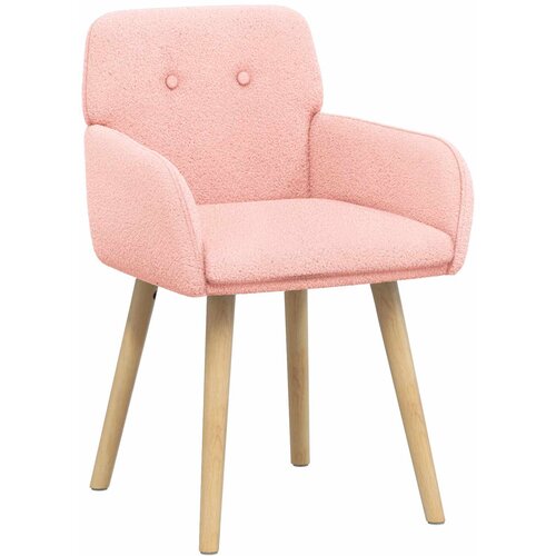 vidaXL Jedilni stoli 2 pcs Bouclé Roza 59 x 57 x 85 cm, (5000296840) Cene