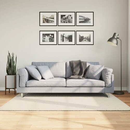 vidaXL Tepih ISTAN s visokim vlaknima sjajni izgled krem 120 x 170 cm Cijene