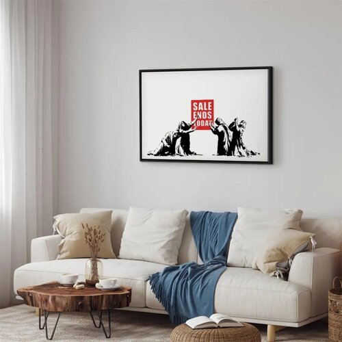  Slika - Sale (1 Part) Vertical 90x60 U crnom drvenom okviru Slike