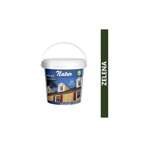 Natur akrilni emajl za drvo i metal 0.75l zelena Slike