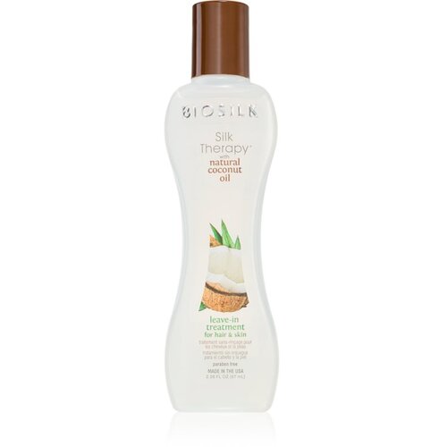 Biosilk Silk Therapy Natural Coconut Oil njega za hidrataciju bez ispiranja za kosu i tijelo 67 ml Cijene