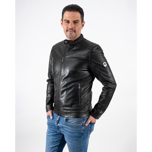 La Force Fashion mu&scaron;ka invento kožna jakna ruben - crna Cene