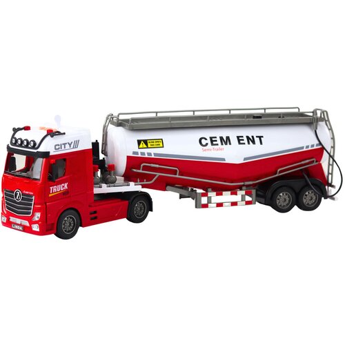  Cisterna za cement s zvočnimi in svetlobnimi efekti 59 cm - rdeča/bela Slike