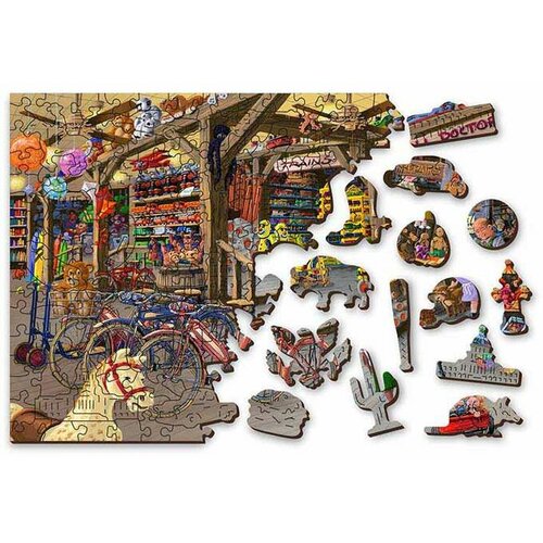 WOODEN CITY Drvene puzle prodavnica igračaka L Slike