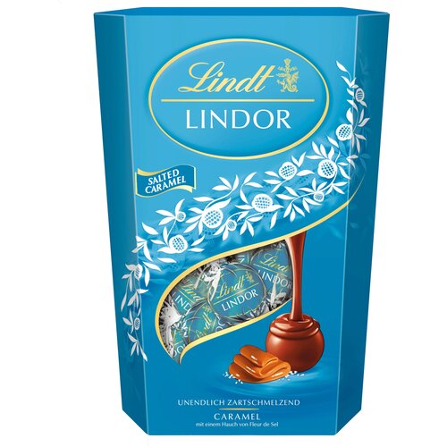 Lindt Lindor kroglice s slano karamelo - 337 g Slike