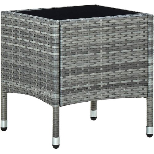  Vrtni stol sivi 40 x 40 x 45 cm od poliratana Cijene