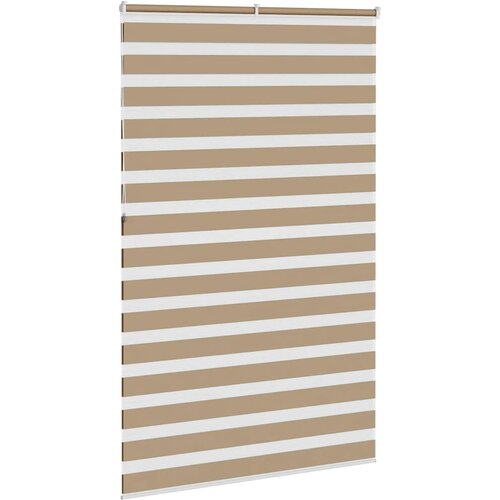 Zebra zavjesa Pje&amp;scaron;čano smeđa 140x230 cm &amp;Scaron;irina tkanine 135,9 cm Poliester Slike