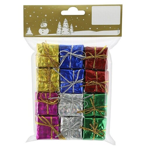  ukrasi za božićno drvce (plastika, 12 kom., 3 x 3 x 3 cm) Slike