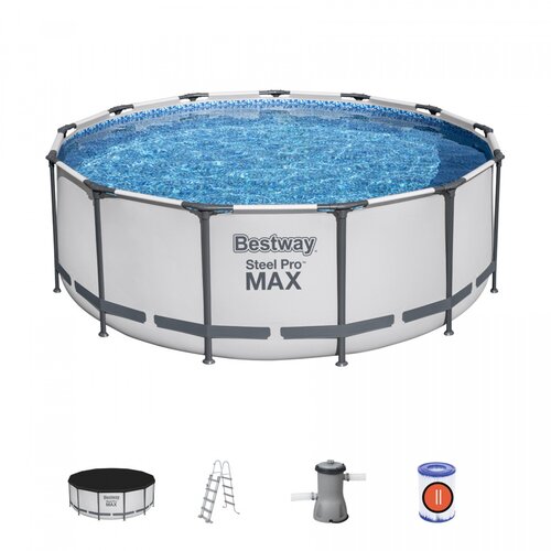 Montažni bazen 13 FT 396 x 122 cm Steel Pro Max BESTWAY Slike