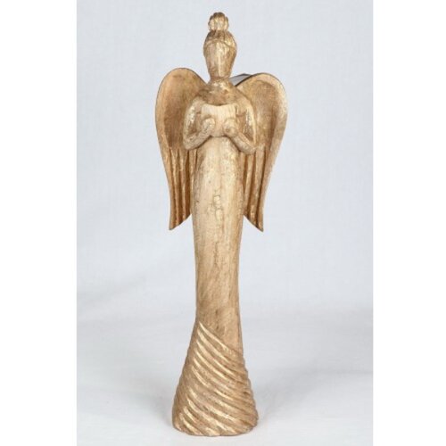  Novogodišnja drvena figura anđeo 50cm Cene