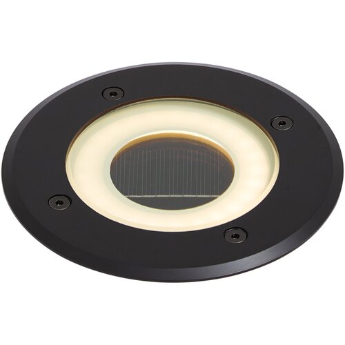 QAZQA Moderno talno mesto črno vklj. LED polnilno s solarno IP65 - Solyx Slike