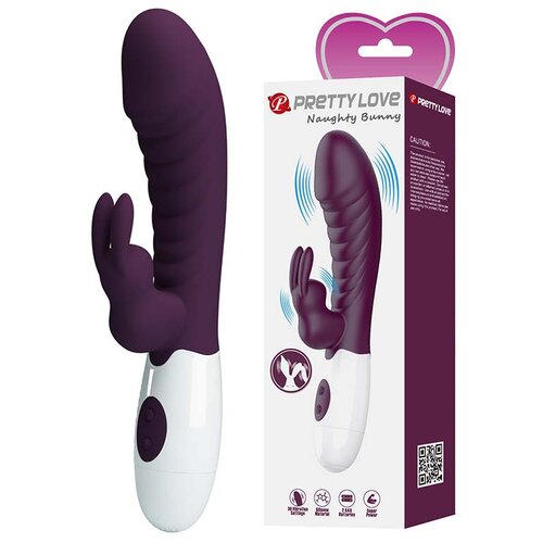  Ljubicasti multifunkcionalni zeka vibrator Naughty Bunny Cene