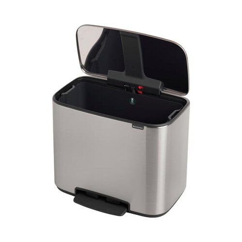 Brabantia bo kanta za otpad s pedalom i plastičnim umetkom 36 l - matt steel fingerprint proof Slike