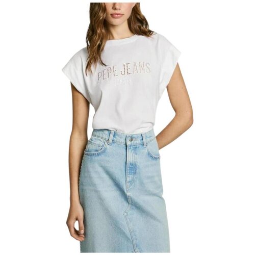 PepeJeans Majice s kratkimi rokavi - Bela Cene