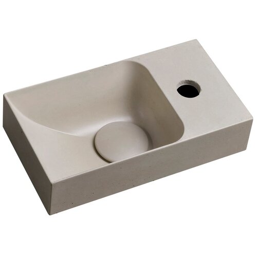 Sapho Svetlo siv betonski umivalnik za WC 31x17 cm Piccolino – Cene