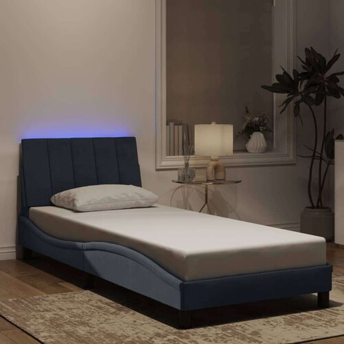  Okvir kreveta s LED svjetlima tamnosivi 80 x 200 cm bar&amp;scaron;unasti Slike