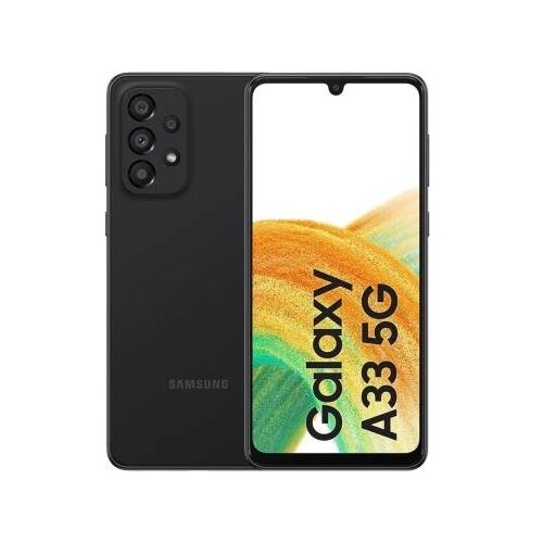Samsung Obnovljeno - znaki rabe - Galaxy A33 6 + 128GB 5G (SM-A336B) Awesome Black DS Wind3 pametni telefon, (5000062343) Slike