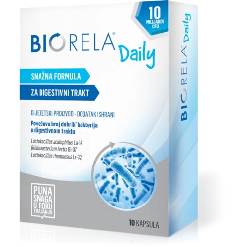 Biorela Probiotik Daily, 10 kapsula Slike