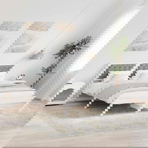  Konstrukcija postelje Svetlo siva 140 x 200 cm blago, (5000084456) Slike