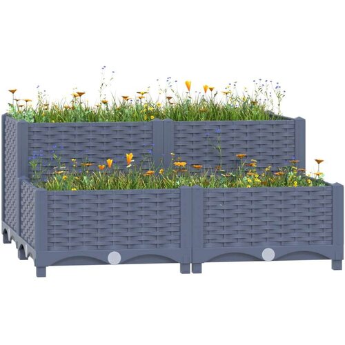  Povi&amp;scaron;ena gredica 80x80x38 cm od polipropilena Slike