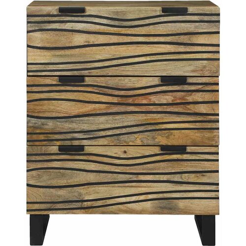  Kreveta s ladicama Smeđa 60 x 33.5 x 75 cm masivno drvo manga Slike