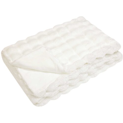  Protuklizna deka od umjetnog zečjeg krzna Olite 4 pcs Bijela Slike