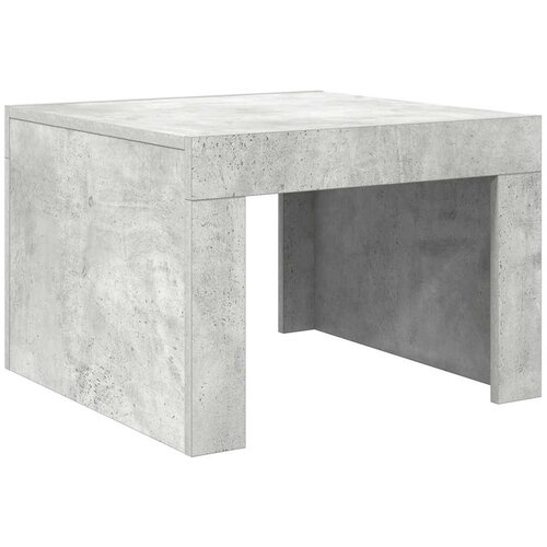  Stolić za kavu siva boja betona 50x50x35 cm konstruirano drvo Slike