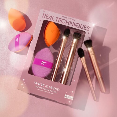 Real Techniques Matte&amp;amp;Merry Ultimated Blending Set set čopičev Slike